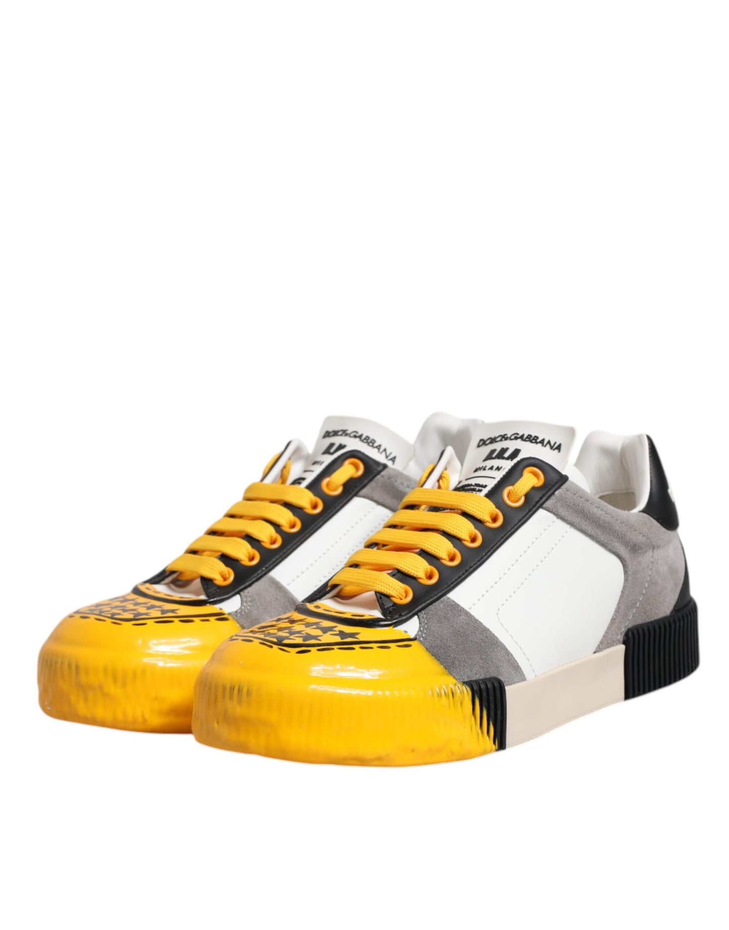Zapatillas bajas Dolce & Gabbana DNA de cuero multicolor