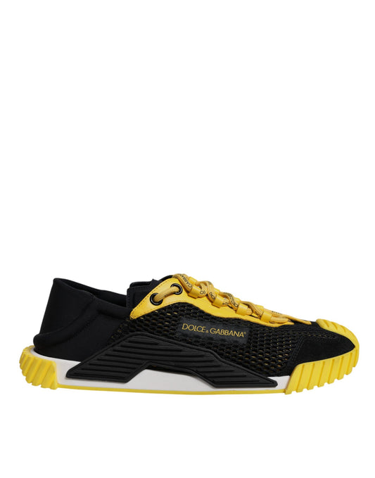 Zapatillas deportivas NS1 de caña baja negras y amarillas de Dolce & Gabbana