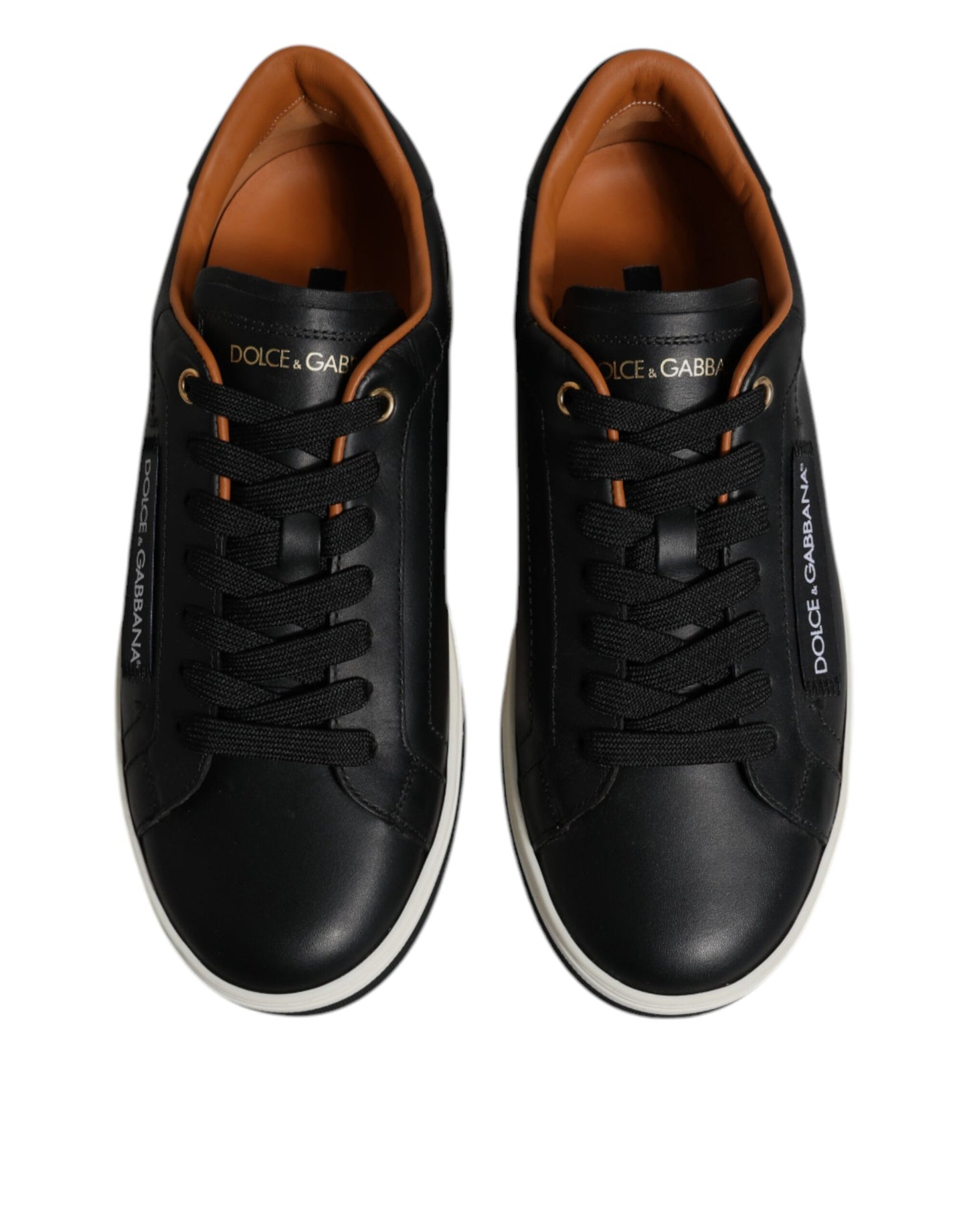 Zapatillas para hombre Dolce & Gabbana de piel negra de corte bajo