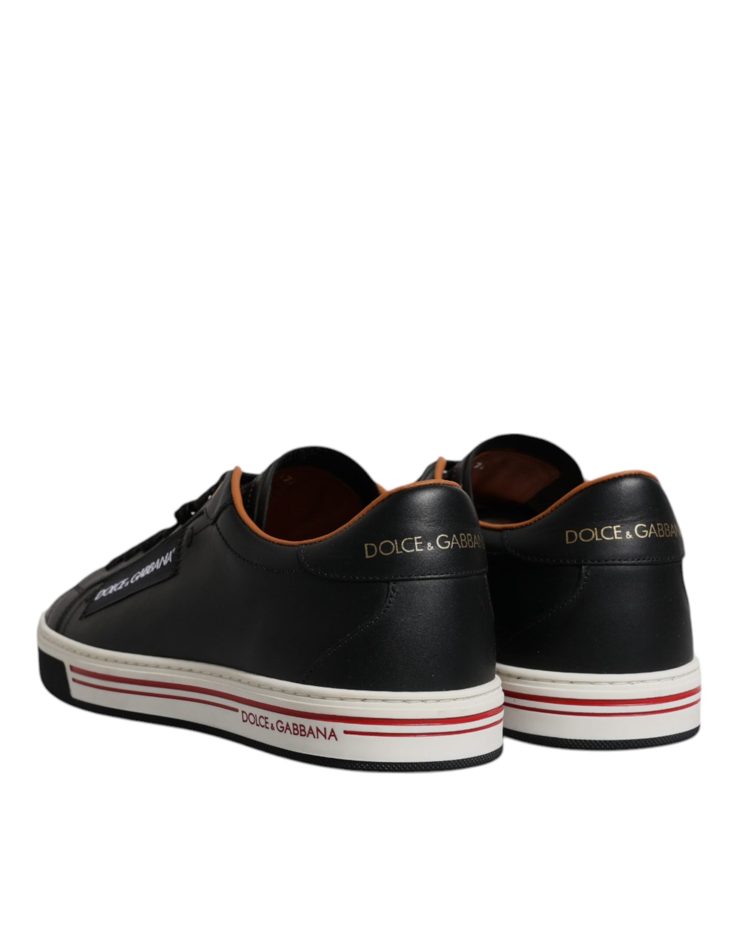 Zapatillas para hombre Dolce & Gabbana de piel negra de corte bajo
