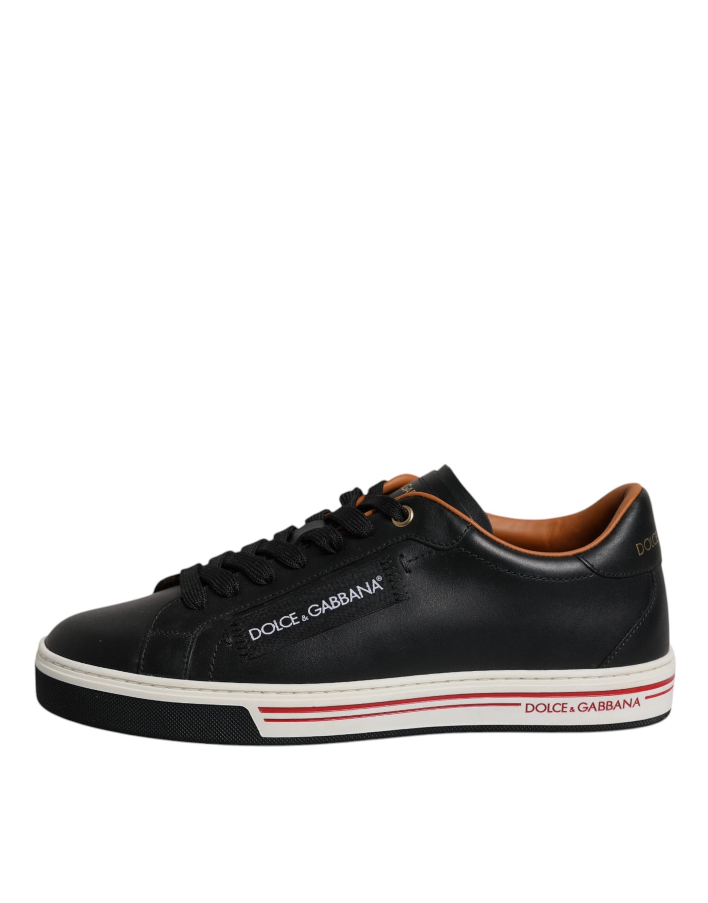 Zapatillas para hombre Dolce & Gabbana de piel negra de corte bajo
