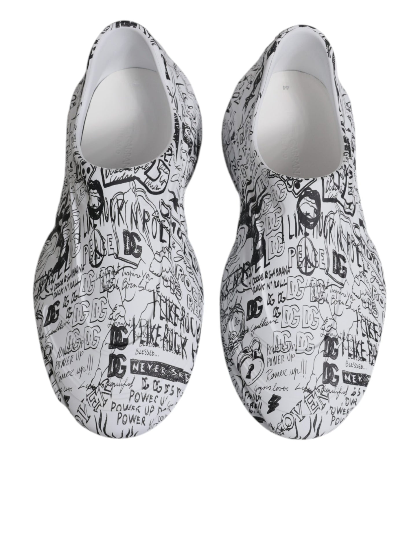 Zapatillas Dolce & Gabbana Daymaster con grafiti blanco y negro