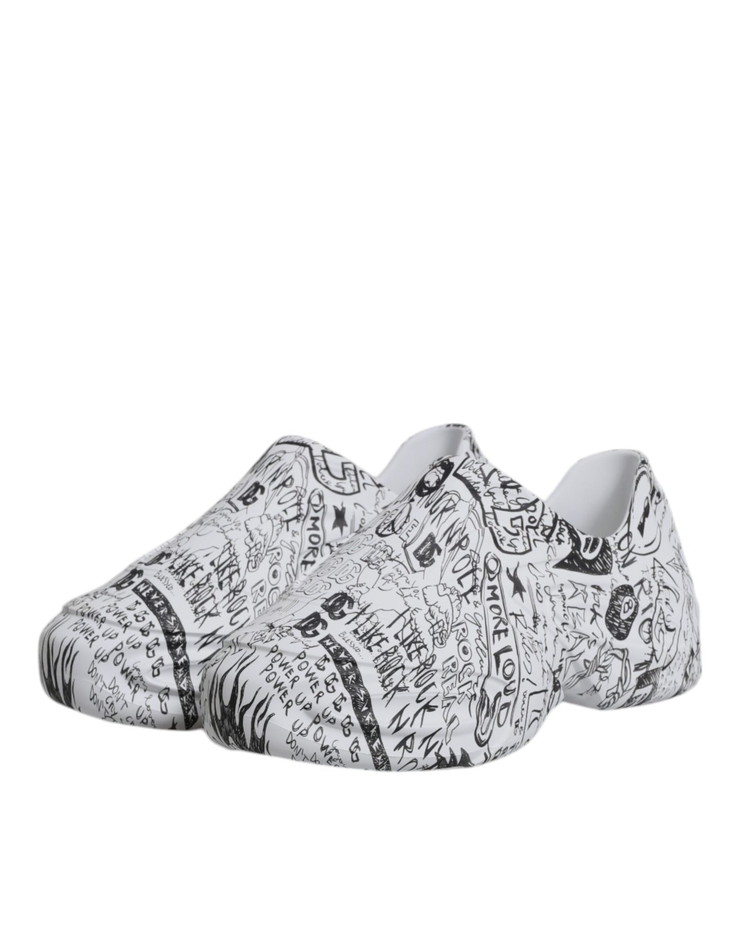 Zapatillas Dolce & Gabbana Daymaster con grafiti blanco y negro