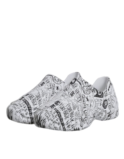 Zapatillas Dolce & Gabbana Daymaster con grafiti blanco y negro