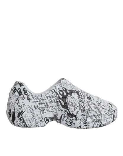 Zapatillas Dolce & Gabbana Daymaster con grafiti blanco y negro