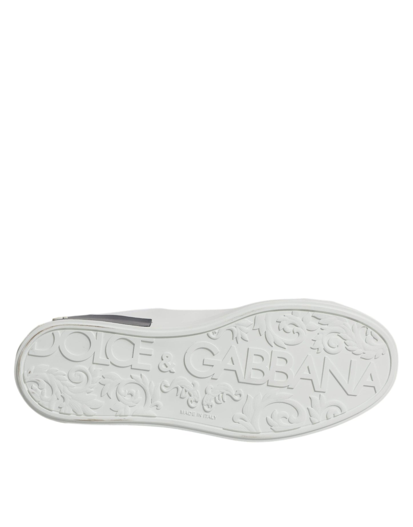 Zapatillas Dolce & Gabbana Portofino de cuero blanco y negro