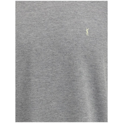 T-shirt oversize en coton gris Saint Laurent