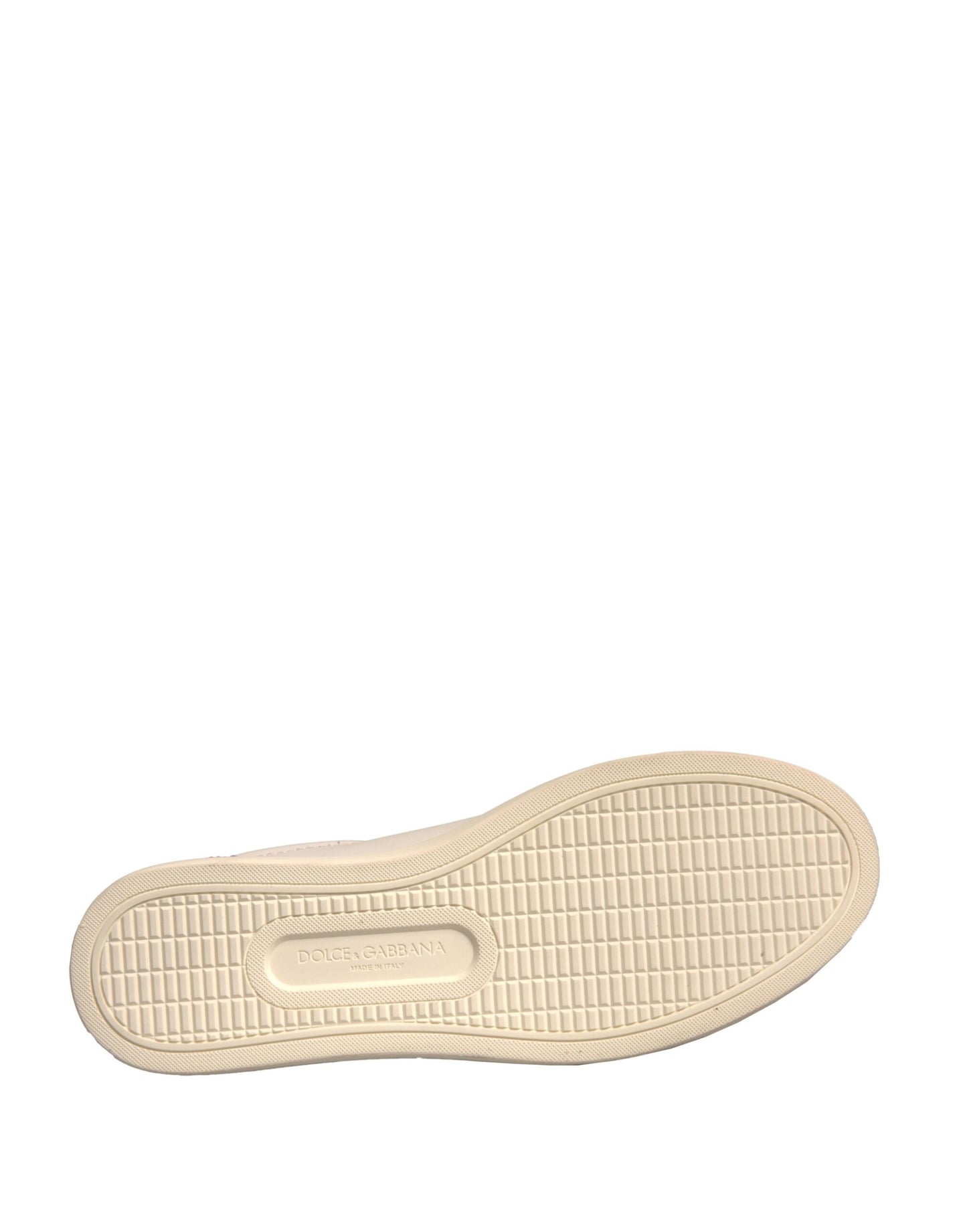 Zapatillas bajas de piel de ante blancas Dolce & Gabbana