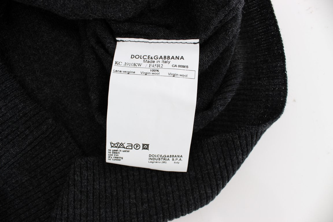 Cárdigan de lana gris con botones Dolce & Gabbana