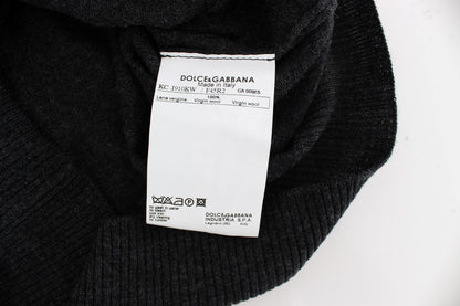 Cárdigan de lana gris con botones Dolce & Gabbana