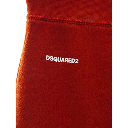 Pantalones deportivos Dsquared² de algodón rojo