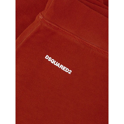 Pantalones deportivos Dsquared² de algodón rojo