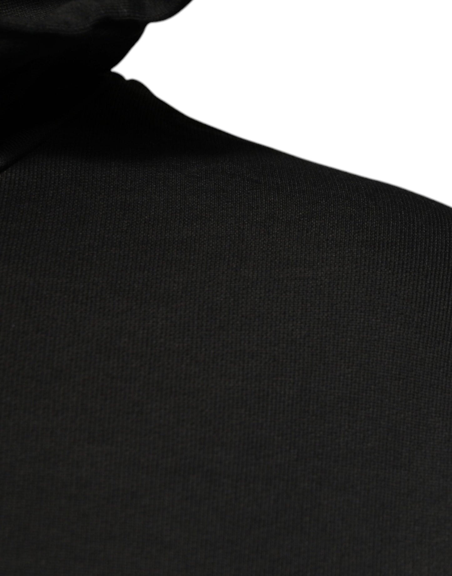 Sudadera con Capucha Negra de Algodón con Escudo DG de Dolce & Gabbana