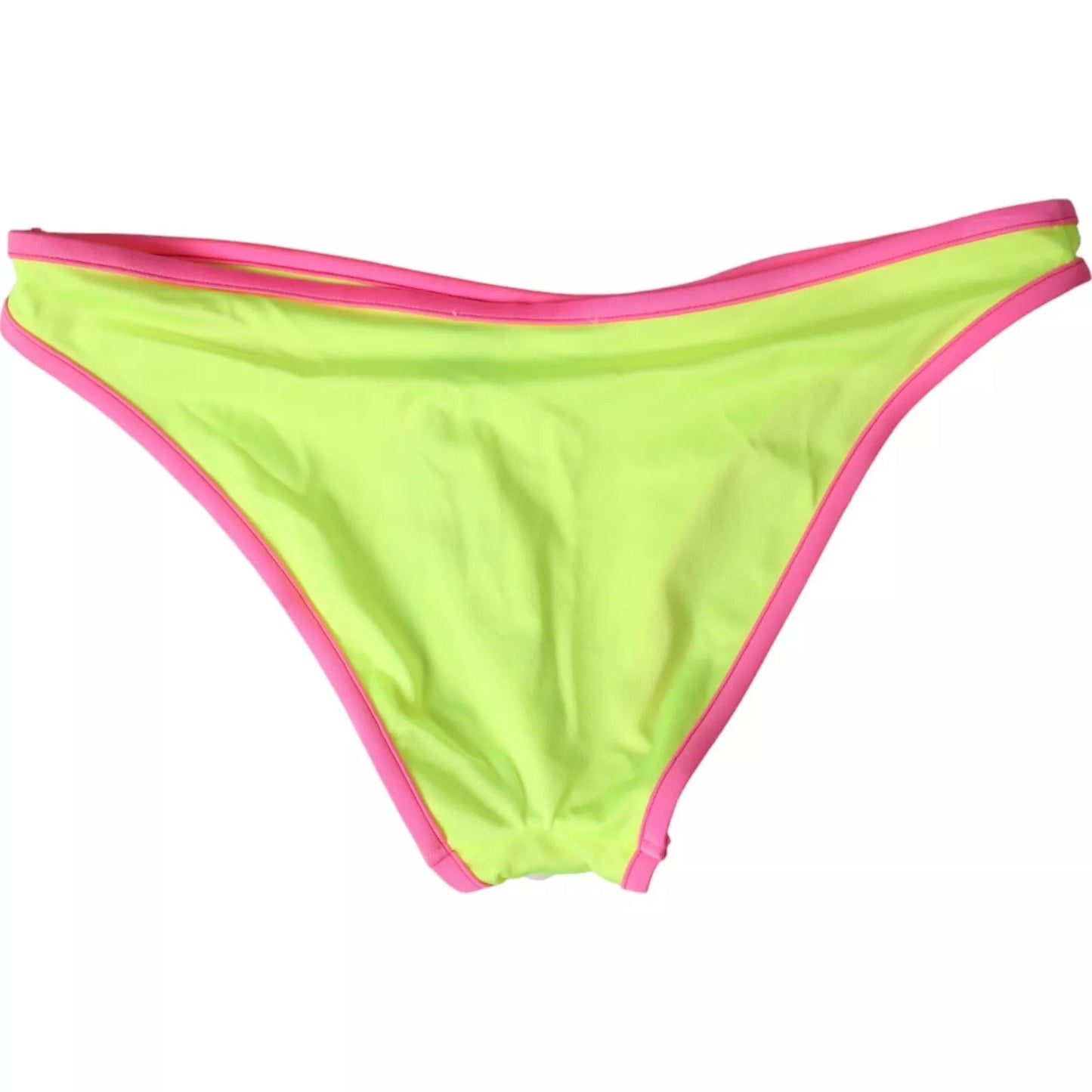 Dolce & Gabbana Bañador Bikini Nylon Amarillo Rosa Ropa de Playa