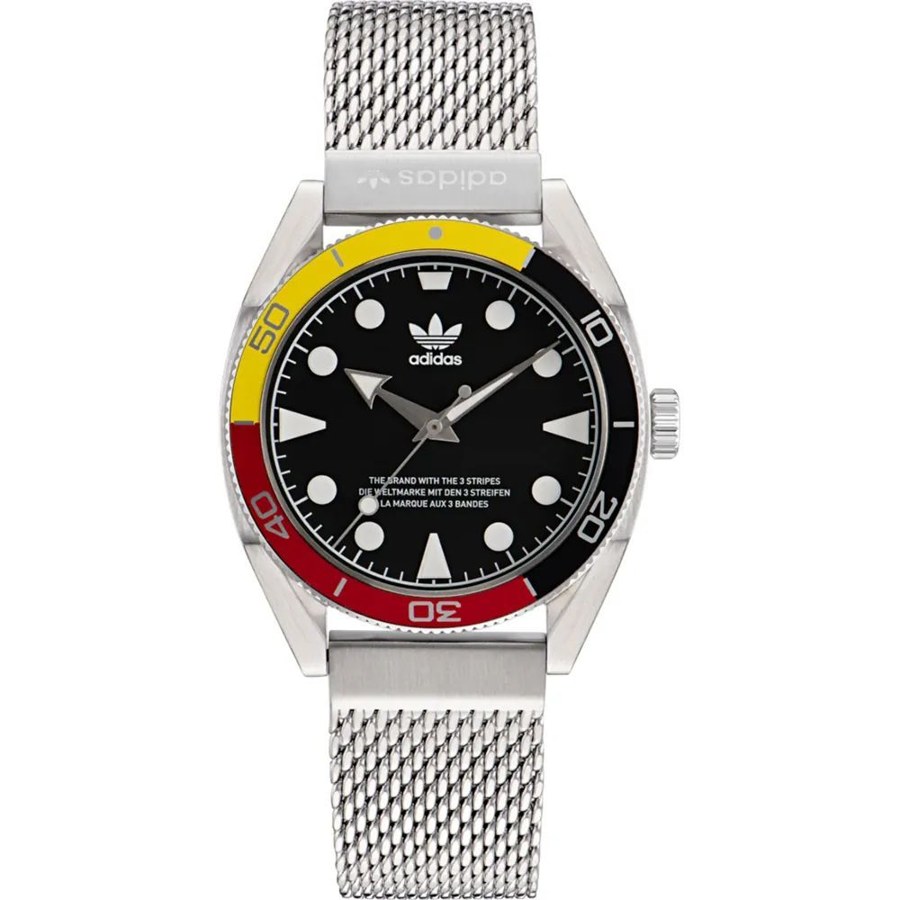 Reloj deportivo Adidas gris de acero inoxidable