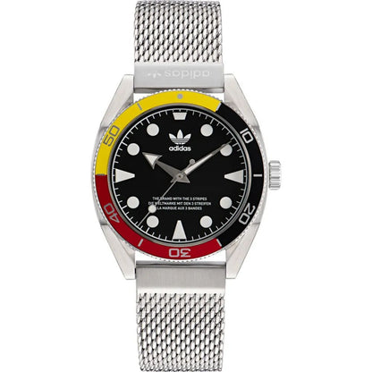 Reloj deportivo Adidas gris de acero inoxidable