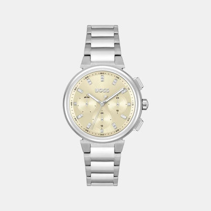 Reloj de vestir de acero inoxidable plateado Hugo Boss