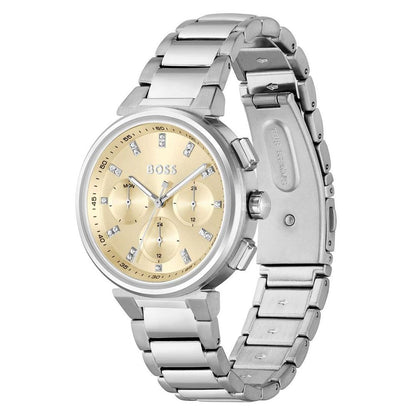 Reloj de vestir de acero inoxidable plateado Hugo Boss