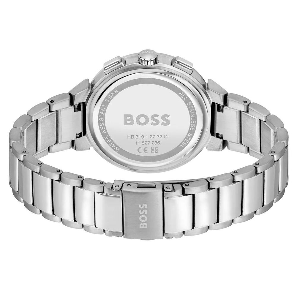 Reloj de vestir de acero inoxidable plateado Hugo Boss