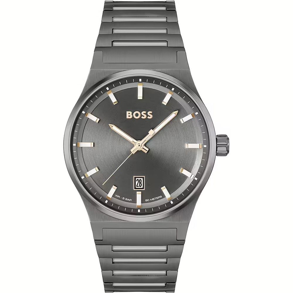 Reloj de vestir Hugo Boss gris de acero inoxidable