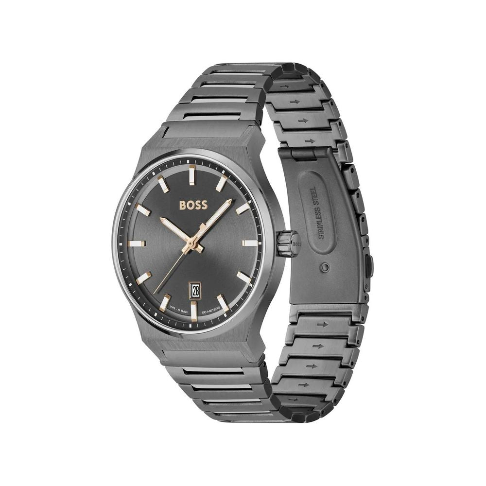 Reloj de vestir Hugo Boss gris de acero inoxidable
