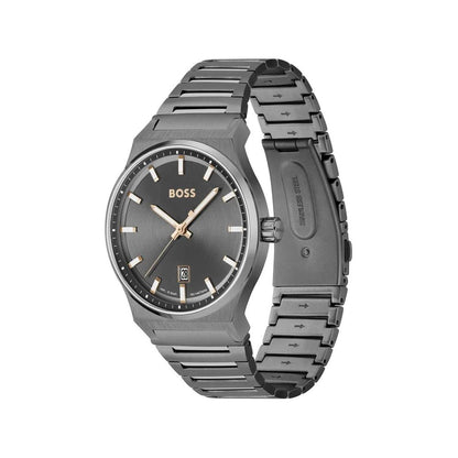 Reloj de vestir Hugo Boss gris de acero inoxidable