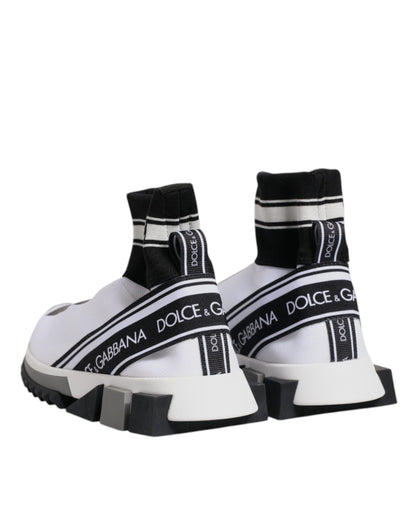 Zapatillas Dolce & Gabbana Sorrento en Blanco y Negro con Calcetín