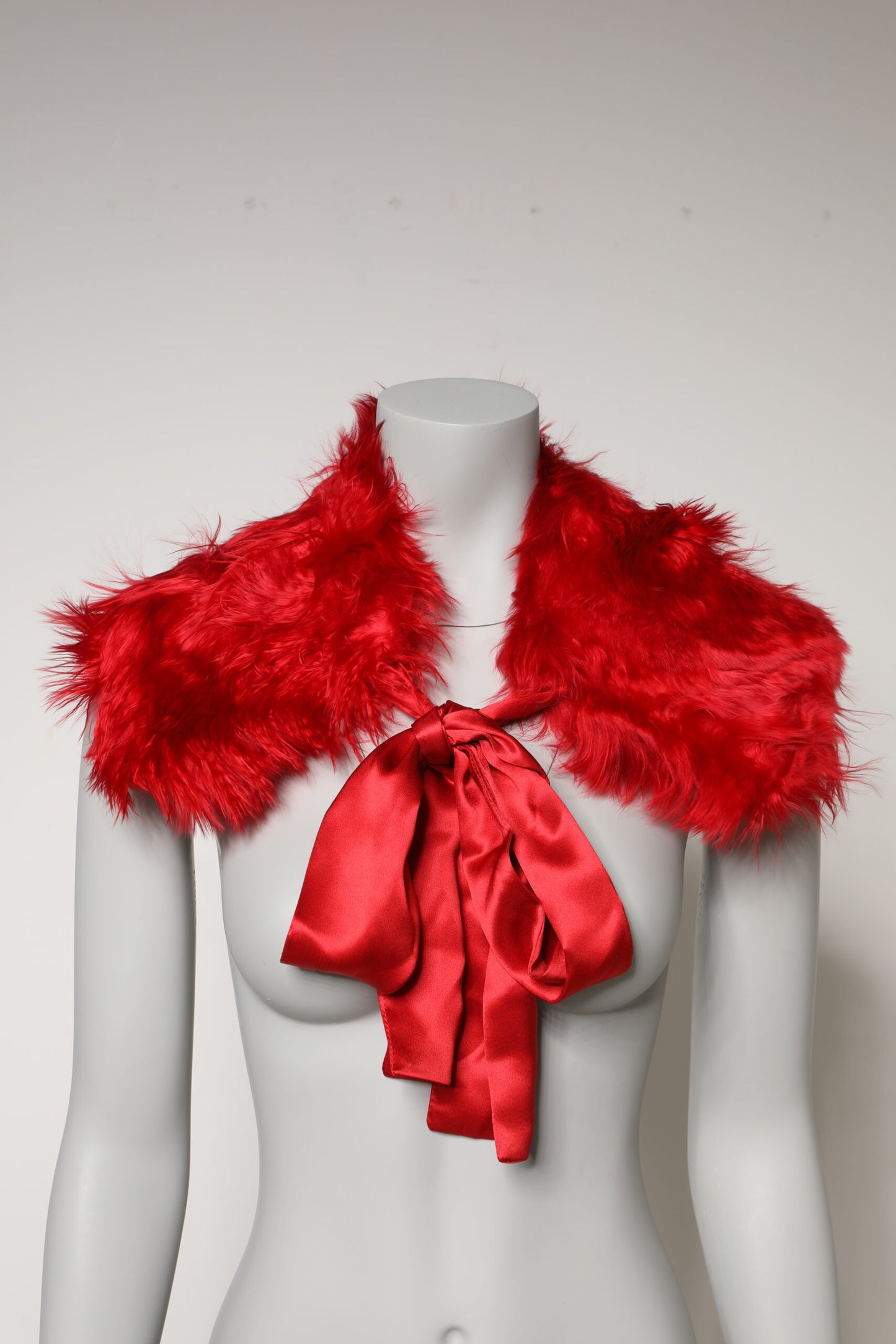Dolce & Gabbana Cuello Térmico de Alpaca Roja para Mujer, Bufanda de Invierno