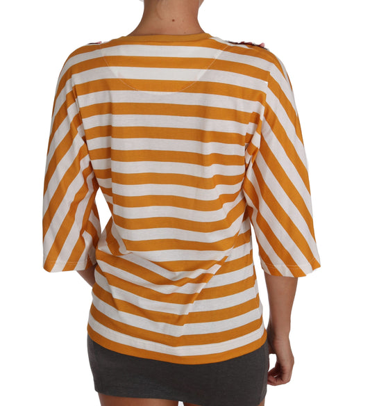 Camiseta Dolce & Gabbana Blanca Naranja FIRENZE