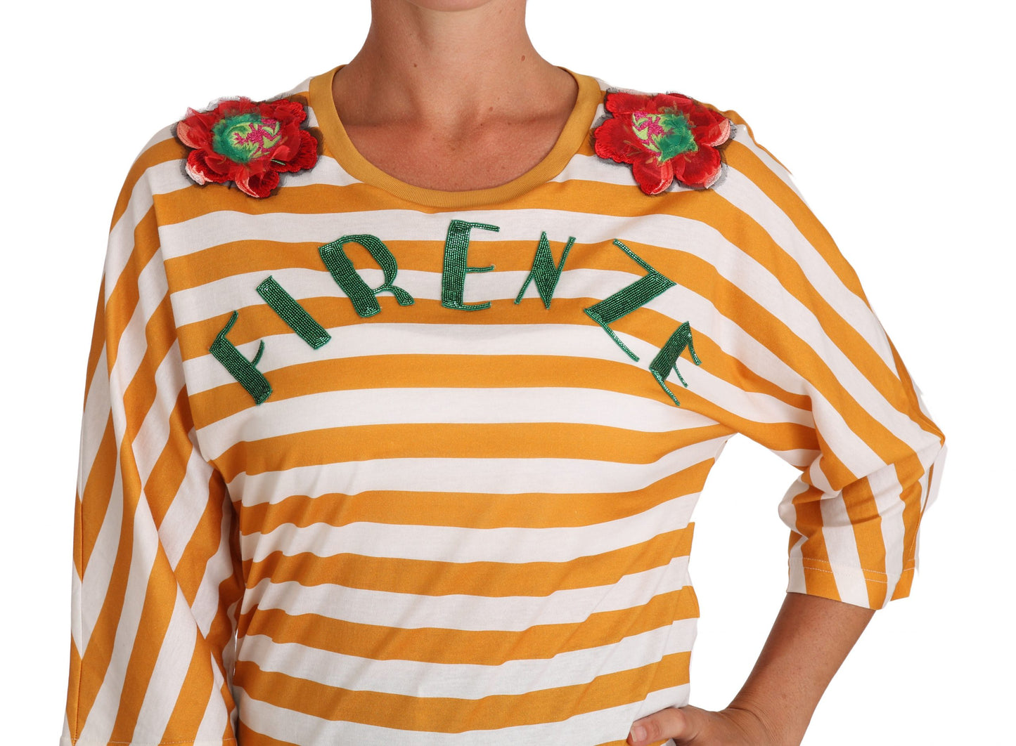 Camiseta Dolce & Gabbana Blanca Naranja FIRENZE