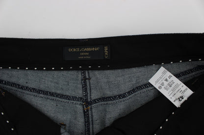 Dolce & Gabbana Vaqueros Capri Torero de Algodón Denim Azul