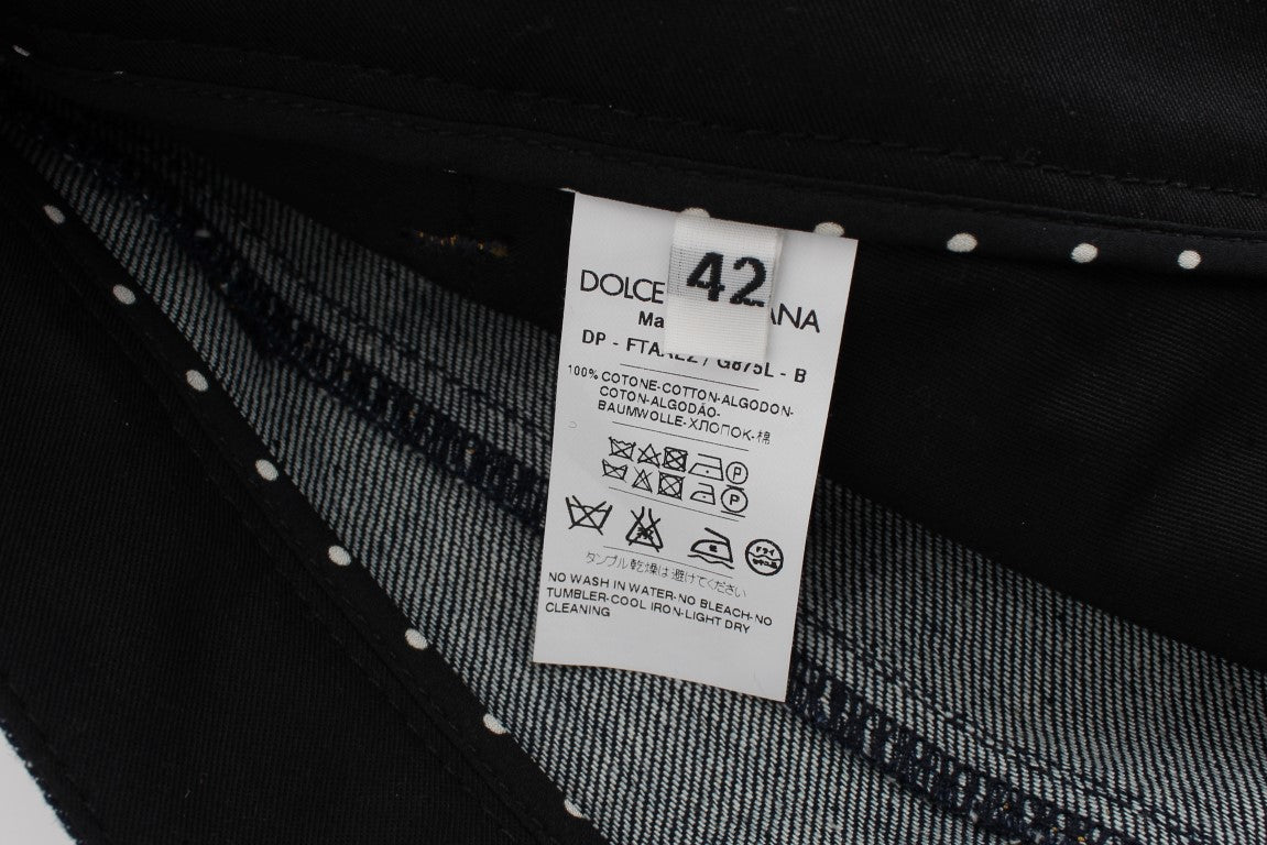 Dolce & Gabbana Vaqueros Capri Torero de Algodón Denim Azul