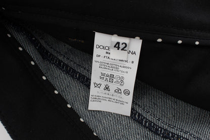 Dolce & Gabbana Vaqueros Capri Torero de Algodón Denim Azul