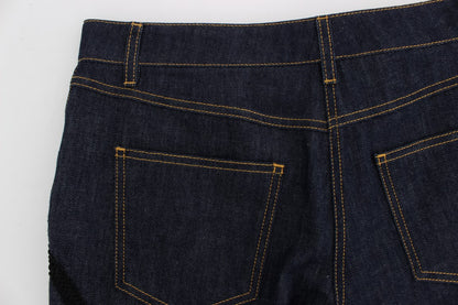 Dolce & Gabbana Vaqueros Capri Torero de Algodón Denim Azul