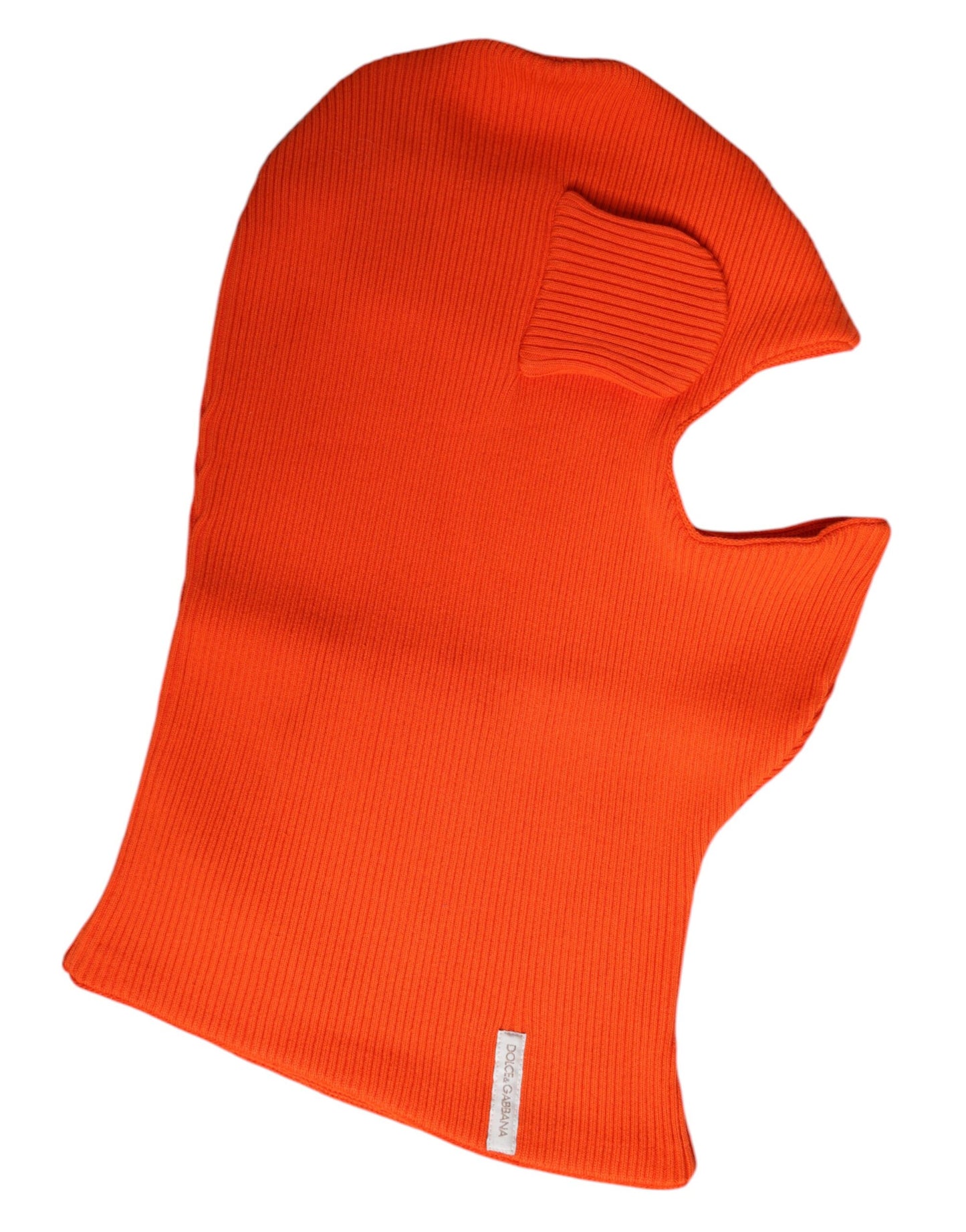 Gorro pasamontañas Dolce & Gabbana de algodón naranja con ajuste completo para la cabeza