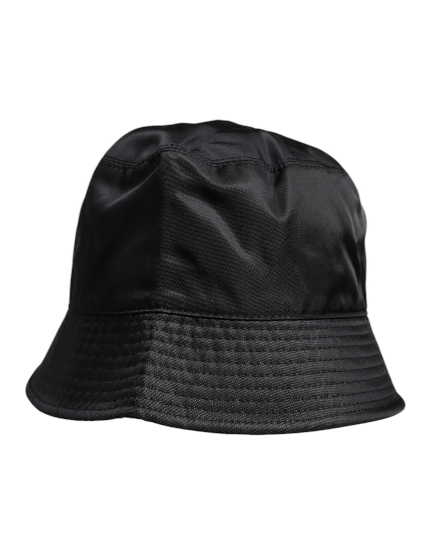 Sombrero de pescador de ala ancha de algodón negro de Dolce & Gabbana