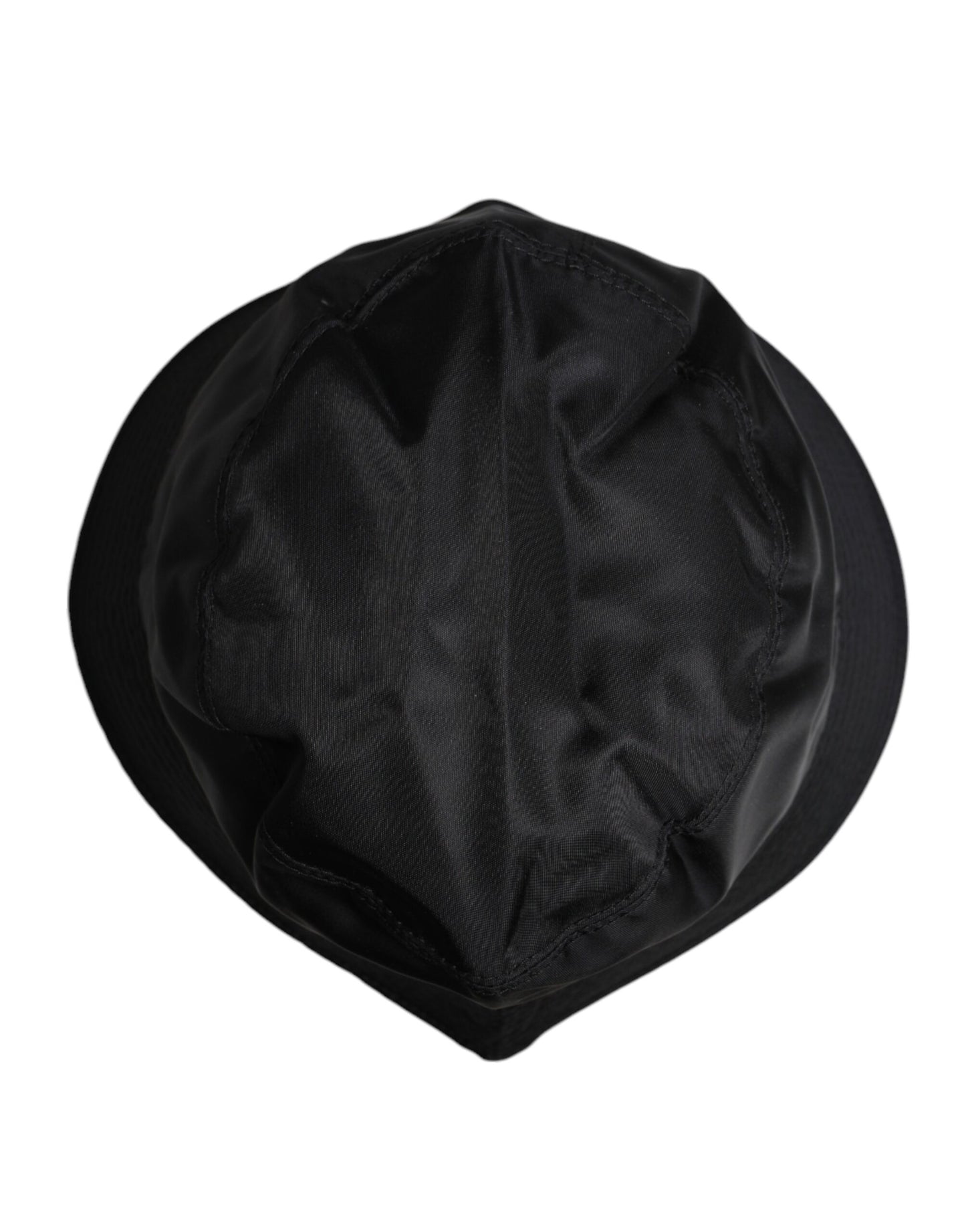 Sombrero de pescador de ala ancha de algodón negro de Dolce & Gabbana