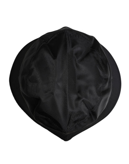 Sombrero de pescador de ala ancha de algodón negro de Dolce & Gabbana