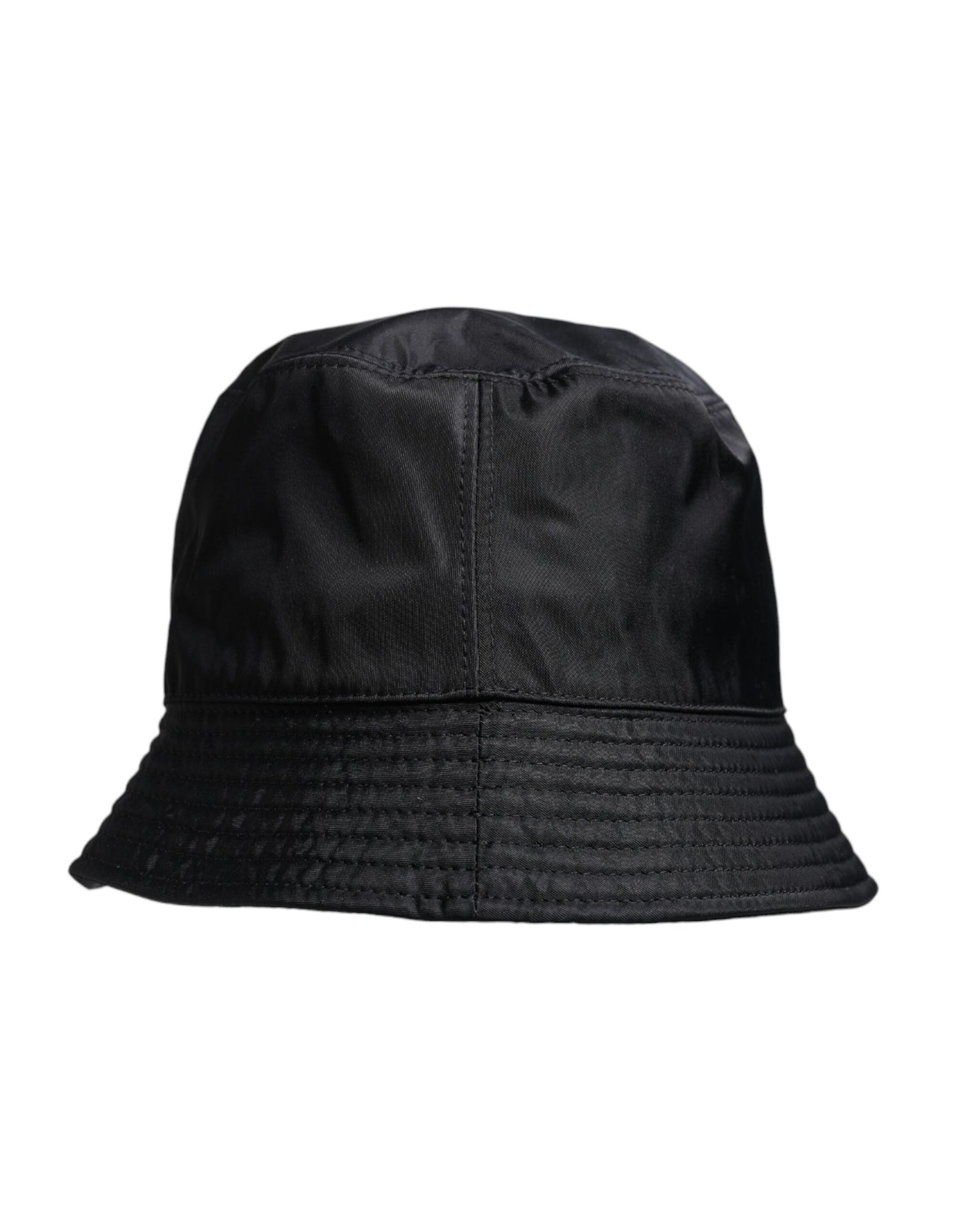 Sombrero de pescador de ala ancha de algodón negro de Dolce & Gabbana