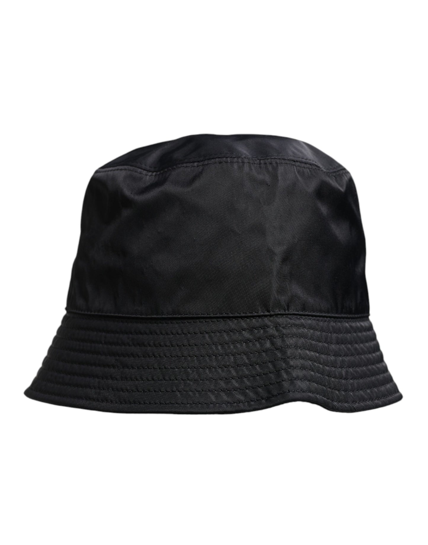 Sombrero de pescador de ala ancha de algodón negro de Dolce & Gabbana