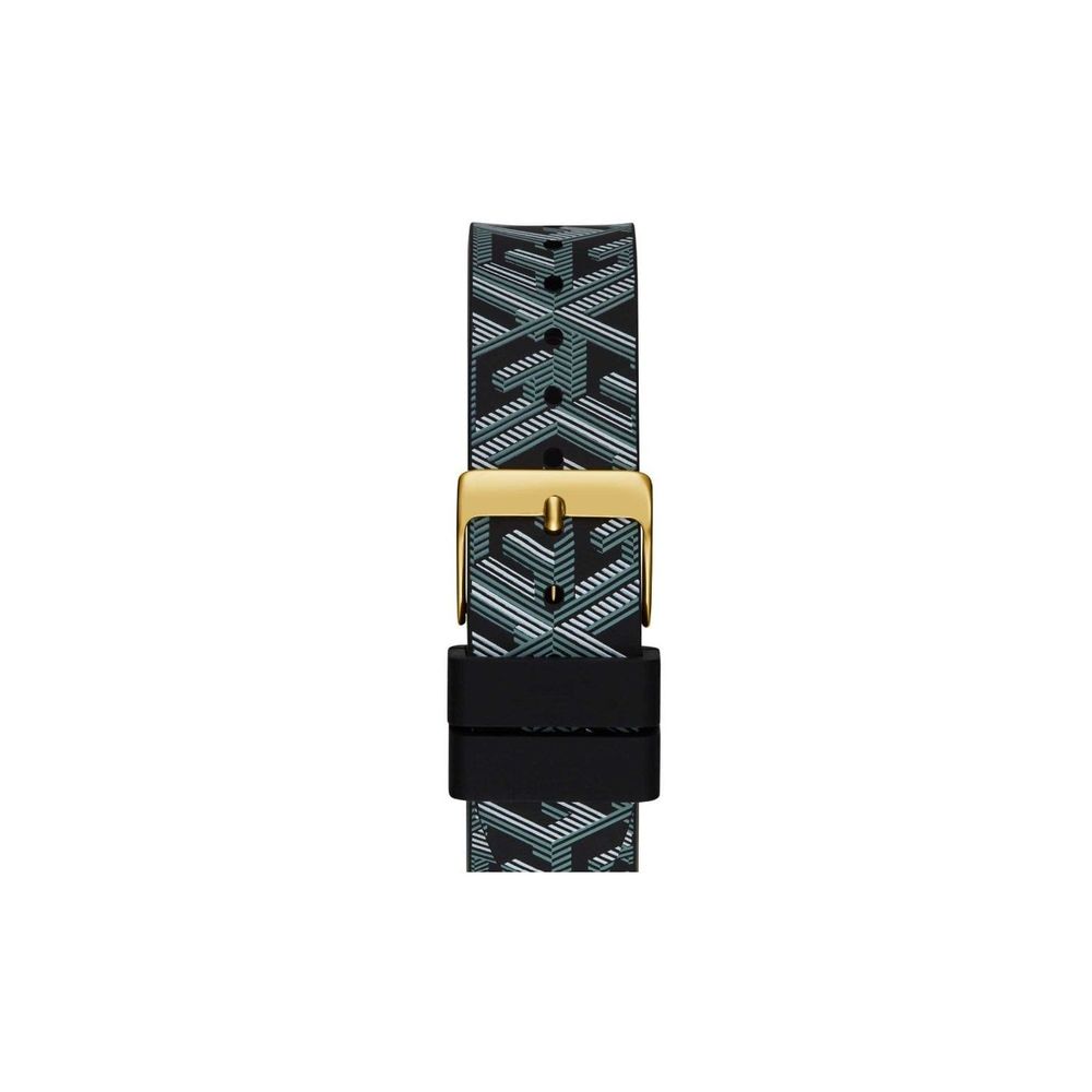 Reloj Guess con correa de piel negra