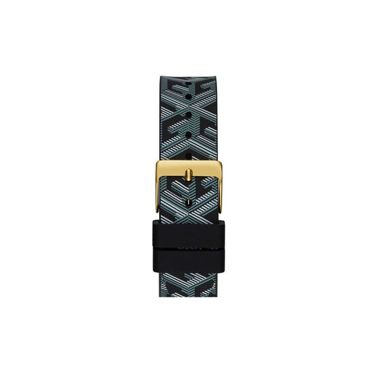 Reloj Guess con correa de piel negra