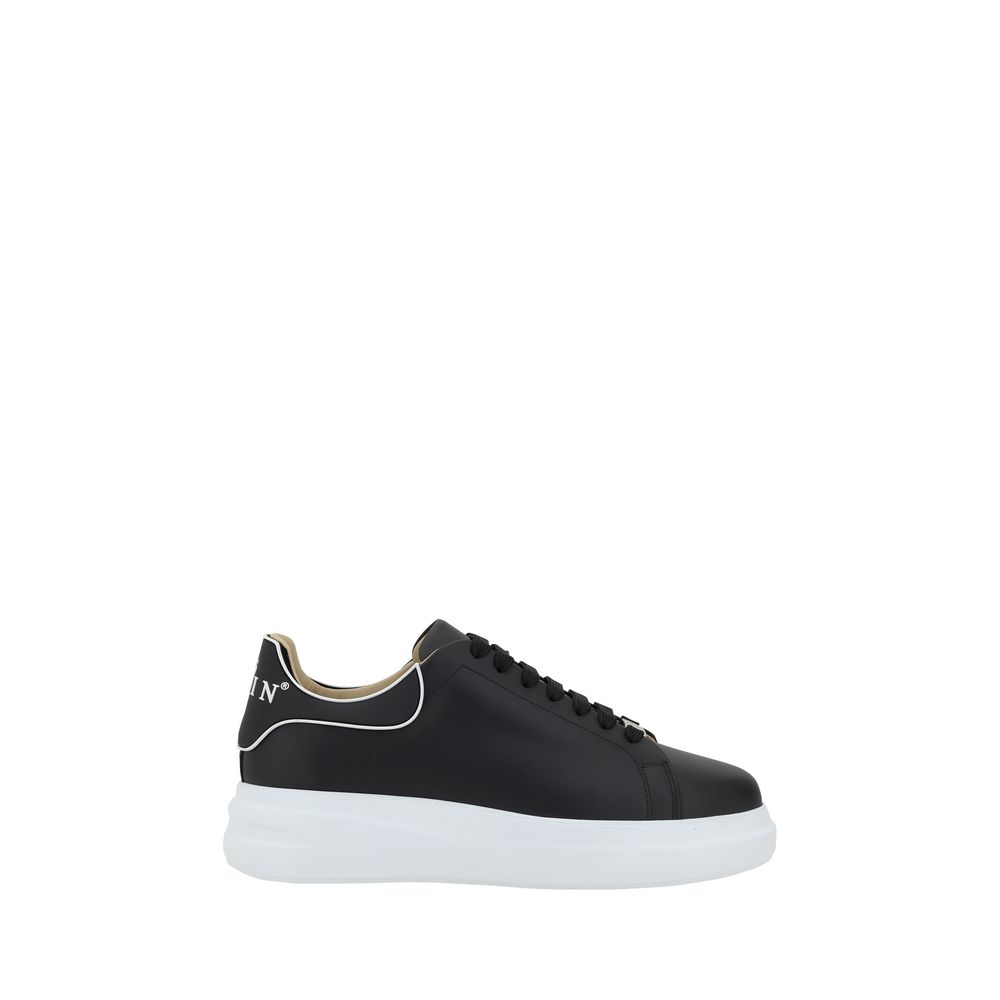 Zapatillas bajas Philipp Plein de piel de becerro negra Bos Taurus
