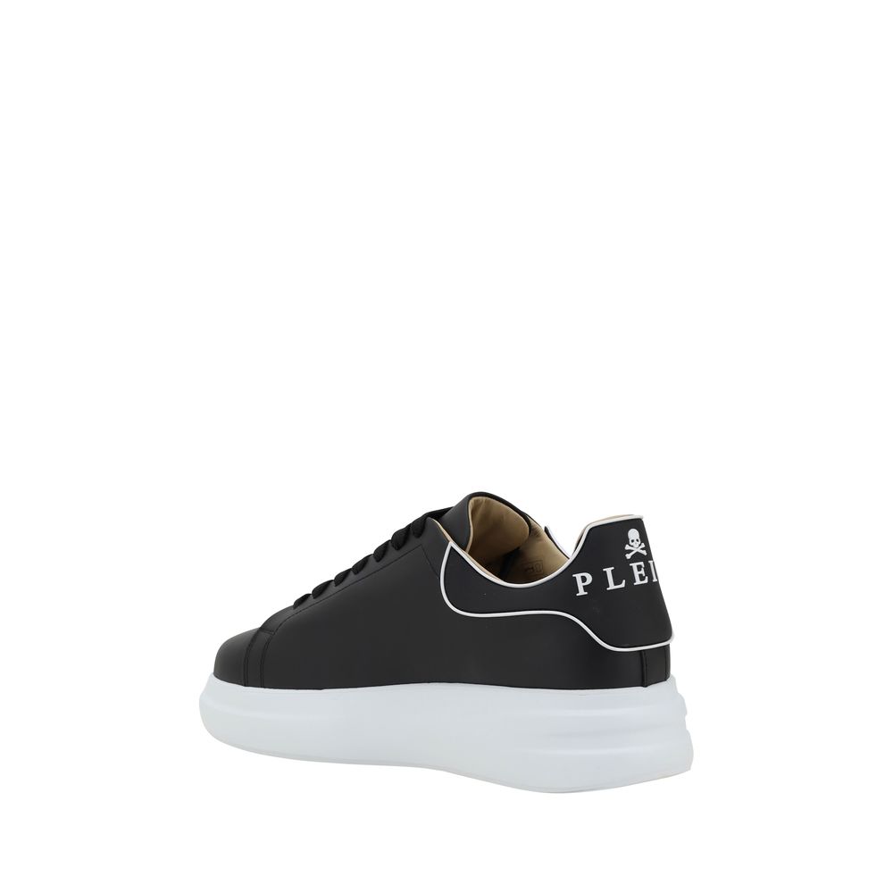 Zapatillas bajas Philipp Plein de piel de becerro negra Bos Taurus