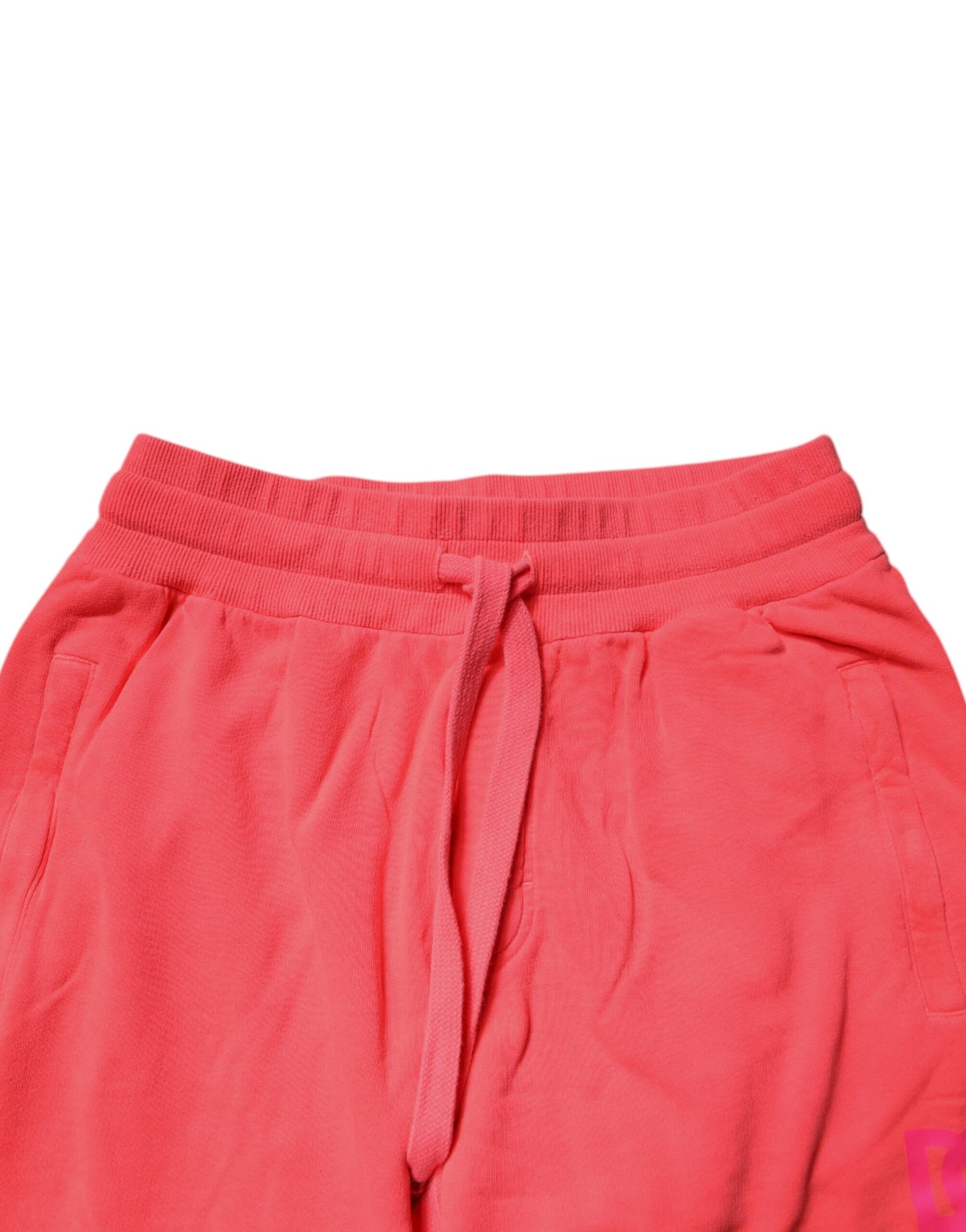 Pantalón de chándal Dolce & Gabbana de algodón rojo neón para hombre