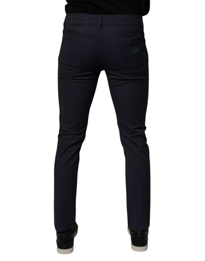 Vaqueros pitillo elásticos de algodón azul oscuro de Dolce & Gabbana