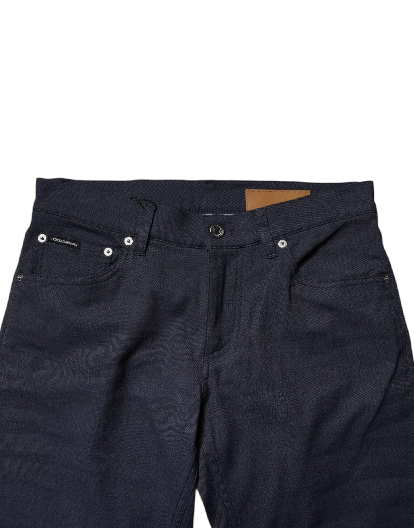 Vaqueros pitillo elásticos de algodón azul oscuro de Dolce & Gabbana