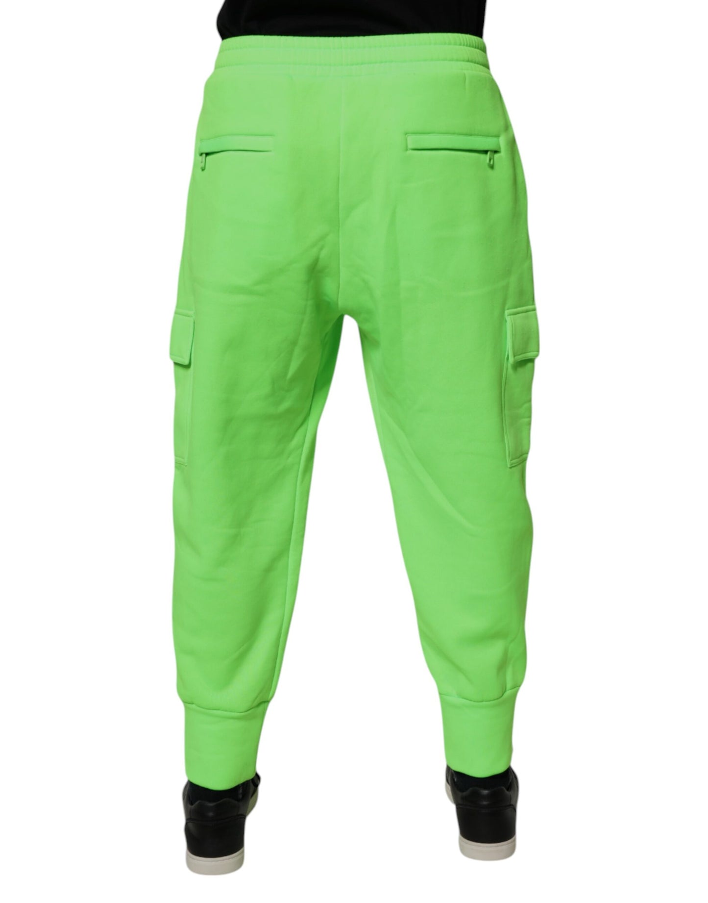 Pantalones de chándal cargo para hombre Dolce & Gabbana de color verde neón