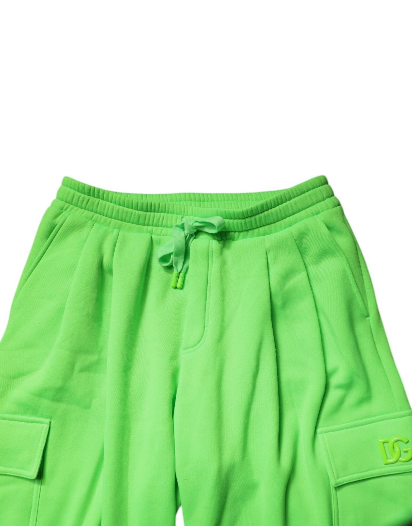Pantalones de chándal cargo para hombre Dolce & Gabbana de color verde neón
