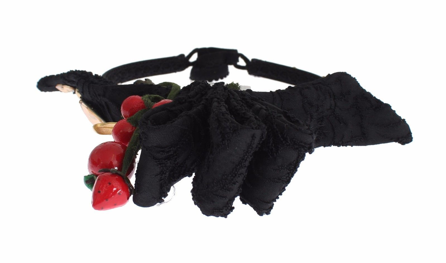 Diadema Tiara con Lazo de Cristal de Frutas del Bosque Dolce & Gabbana